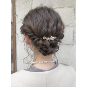 #シニヨン　#パーティヘアアレンジ