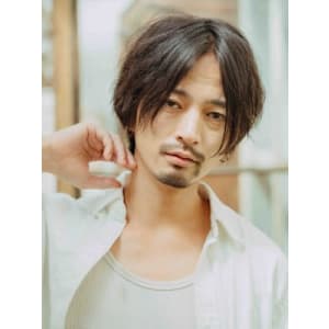 落ち着いた大人見えするメンズボブスタイル☆