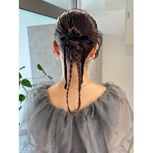 （hinari）カチモリヘアヘアセット/リボンアレンジ