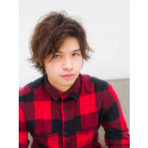 かきあげアップバングウェットショート