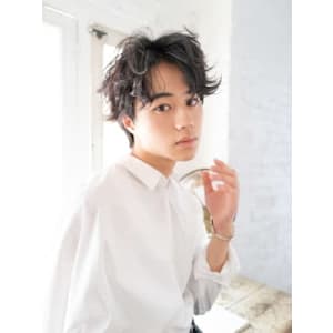 無造作センターパート