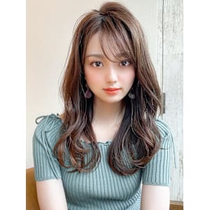 暗髪でも出せるこなれ感フェイスレイヤー×ナチュラルセミロング - AFLOAT/L 錦糸町【アフロートエル】【アフロートエル キンシチョウ】掲載中