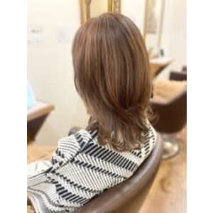 30代40代50代/ミディアムレイヤー/ふんわりカール