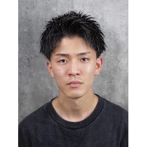 ツーブロアップバング