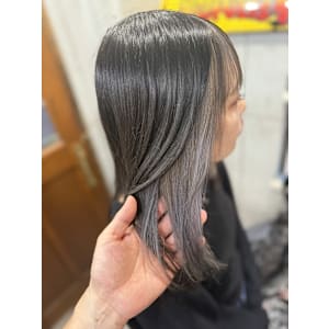 グレージュ×ハイライトのチラ見せカラー　 【茅ヶ崎髪質改善】