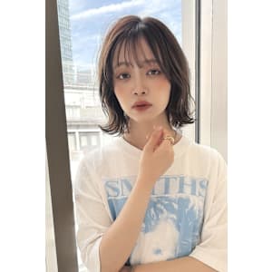 くびレイヤー20代30代40代外ハネデジタルパーマ韓国風