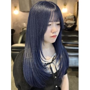 《巴結生》寒色カラー/レイヤーカット/艶髪