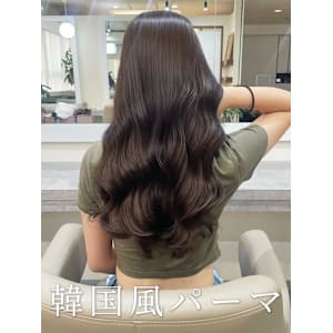 コテ巻き風パーマ/デジタルパーマ/レイヤーカット/艶髪