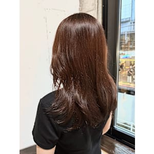 ロングレイヤー×レッドカッパーブラウン