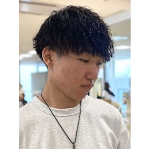 銀座メンズパーマ波巻きシャドウパーマツイストスパイラル無造作