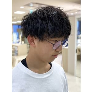 銀座メンズパーマ波巻きシャドウパーマツイストスパイラル無造作