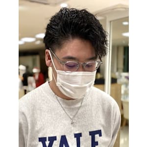 銀座メンズパーマ波巻きシャドウパーマツイストスパイラル無造作