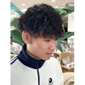 銀座メンズパーマ波巻きシャドウパーマツイストスパイラル無造作