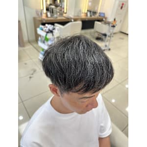 MEN’S HAIR/サーフカール/刈り上げセンターパート/