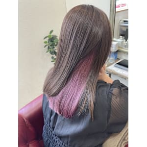インナーカラー/ピンクヘア/メテオカラー