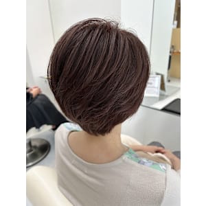 Autumn color short hair