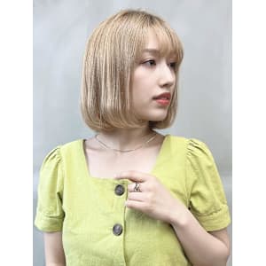 ダブルカラー♪透明感ブロンドベージュ