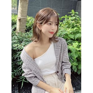 艶髪♪くすみベージュ×インナーカラー