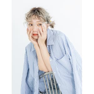 ケアブリーチ♪透明感ブロンドベージュ