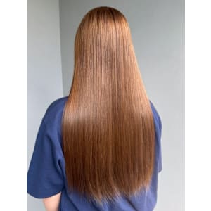 ミルクティーベージュ ダブルカラー ダメージレス ロングヘア