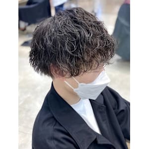銀座メンズパーマ波巻きシャドウパーマツイストスパイラル無造作