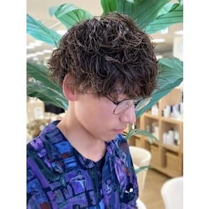 銀座メンズパーマ波巻きシャドウパーマツイストスパイラル無造作