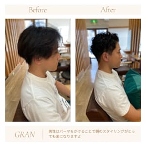 お客様髪質改善データ1921（メンズパーマ）