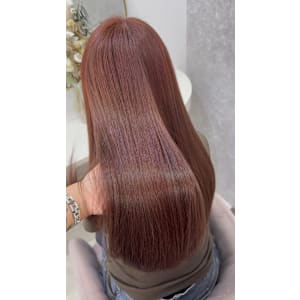 縮毛矯正/くびれヘア/夏のヘアアレンジ/ハイライトカラー