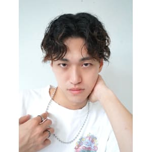 【平山明樹】縦落ちスパイラルパーマ