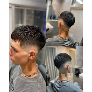 スキンフェード+クロップ