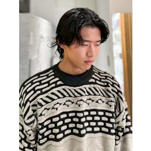 （takumi）センターパート/ウルフヘアー/毛流れパーマ