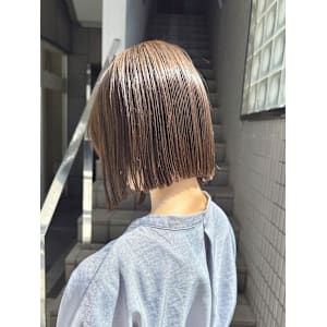 ボブ×切りっぱなしボブ×タッセルボブ×透明感カラー×横浜