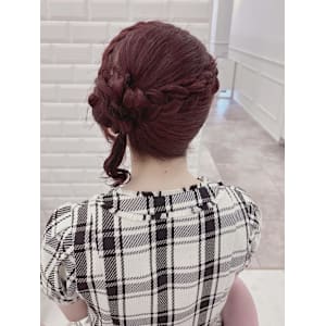 ブリーチなしワインレッド×あみかちゅくらげ＊まゆ - Lilme【リルミー】掲載中