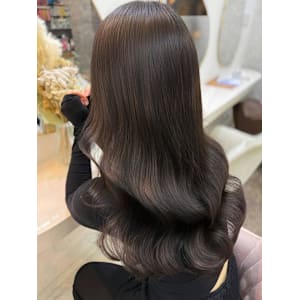 ミディアム/暗めカラー/デザインカラー/フェイスフレーミング