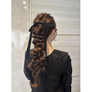 編みおろしツイン