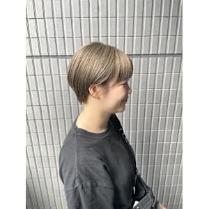 ショートハイトーン/ベージュカラー/ショートカット - AO。【アオ】掲載中