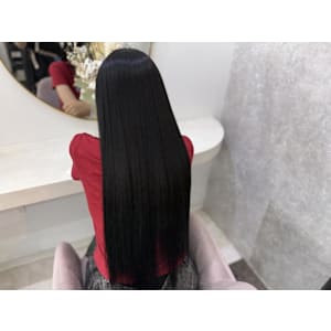 ストレート/くびれヘア/夏のヘアアレンジ/ハイライトカラー