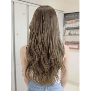 透明感カラー/ブリーチなしWカラー/髪質改善/伊勢原