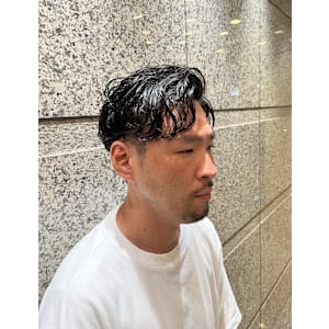 銀座　理容室　ナチュラルパーマ　