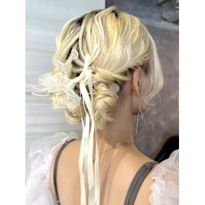 《巴結生》結婚式ヘア/ツインアレンジ/ヘアセット