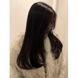 髪質改善 レイヤーカット 韓国ヘア ダークブラウン 20代