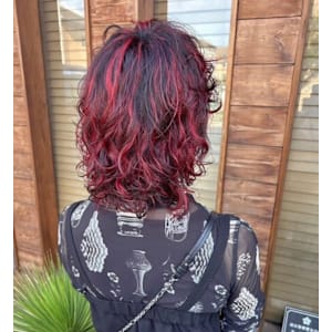 レディースパーマ×ハイライト