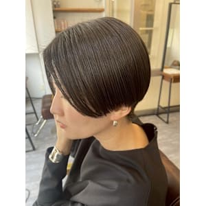 ハンサムショート/暗めグレージュ