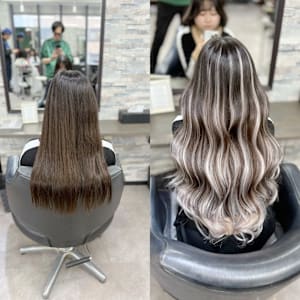 韓国系BIZEカラーエクステ梅田×スタイル