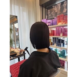 ナチュラルボブ×モーブピンク