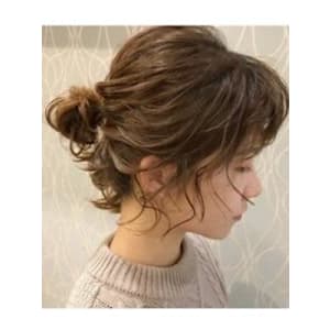 #ボブパーマ　#ルーズヘアアレンジ