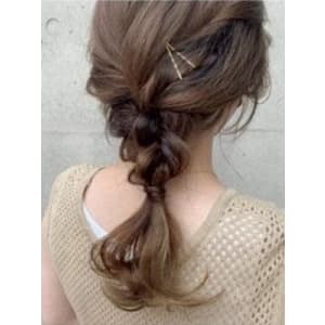 #編み込みアレンジ　#ラフヘアアレンジ