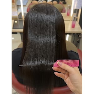 透明感カラー/ブリーチなしWカラー/髪質改善/伊勢原