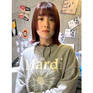 【feliceMICHI 別曽 遥也】オレンジベージュ 艶髪