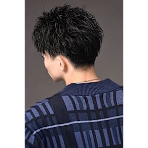 大人かきあげパーマ　